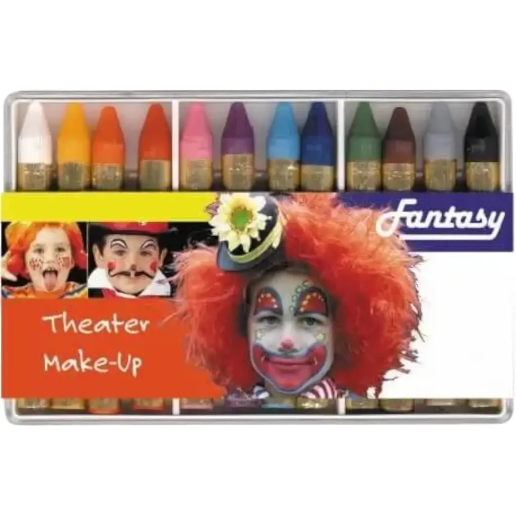 Box of 12 Fat Pencils For Children's Make-up