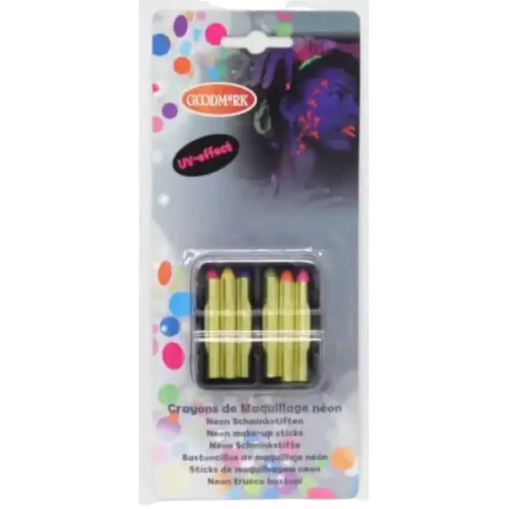 Box of 6 Fluorescent Bold Pencils
