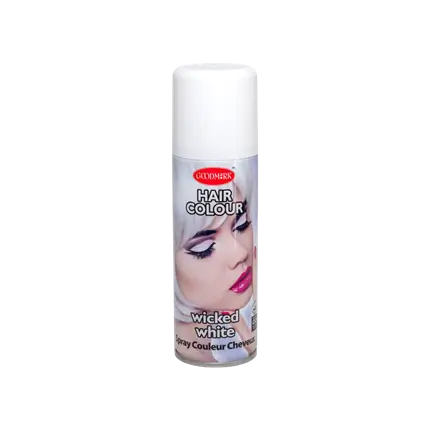 Spray can for white hair colour