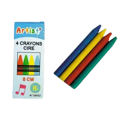 Set of 4 wax crayons