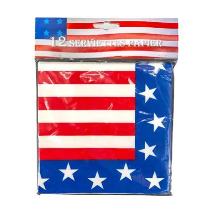 Pack of 12 napkins USA