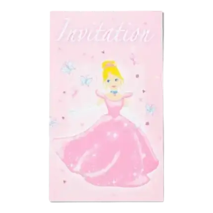 Pack of 6 PRINCESSE invitations