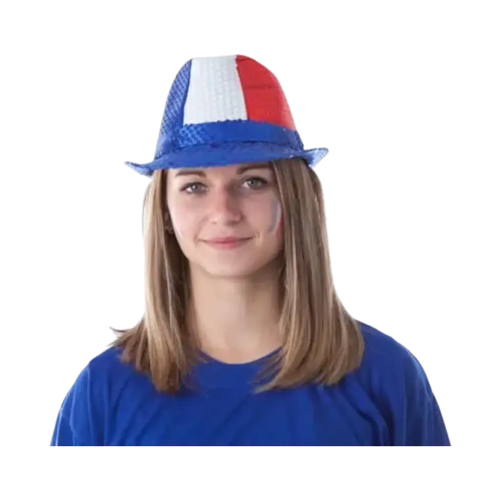 Allez la France Borsalino Sequin Hat