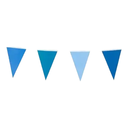 Garland 10 blue pennants