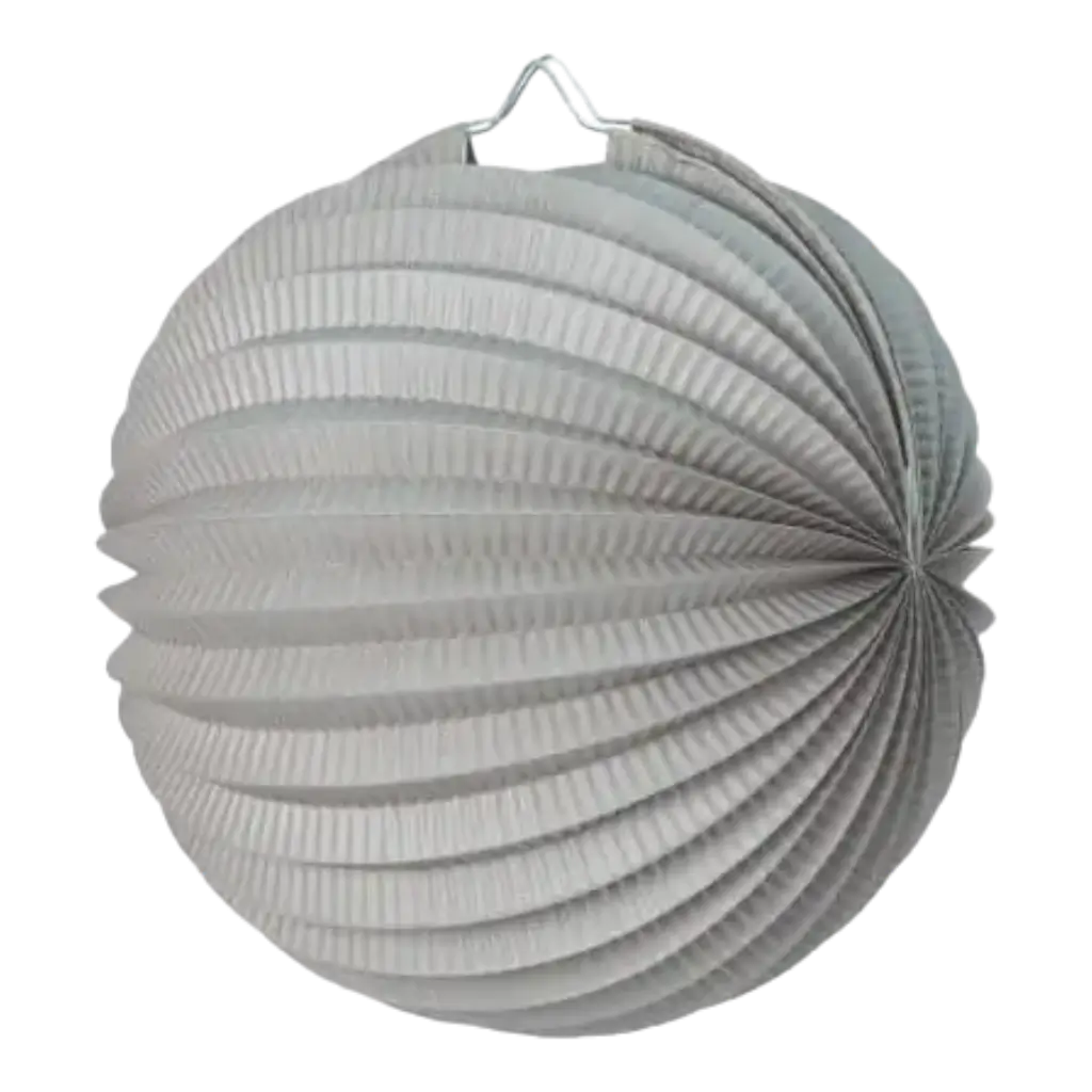 Round paper ball lantern grey 30cm