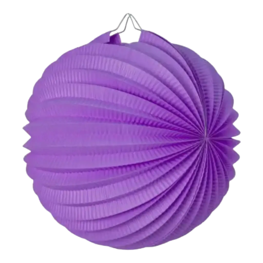 Round paper ball lantern purple 20cm
