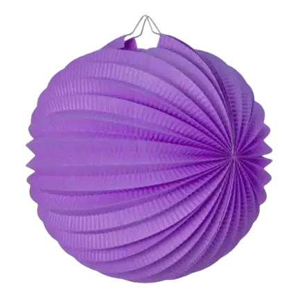 Round paper ball lantern purple 20cm