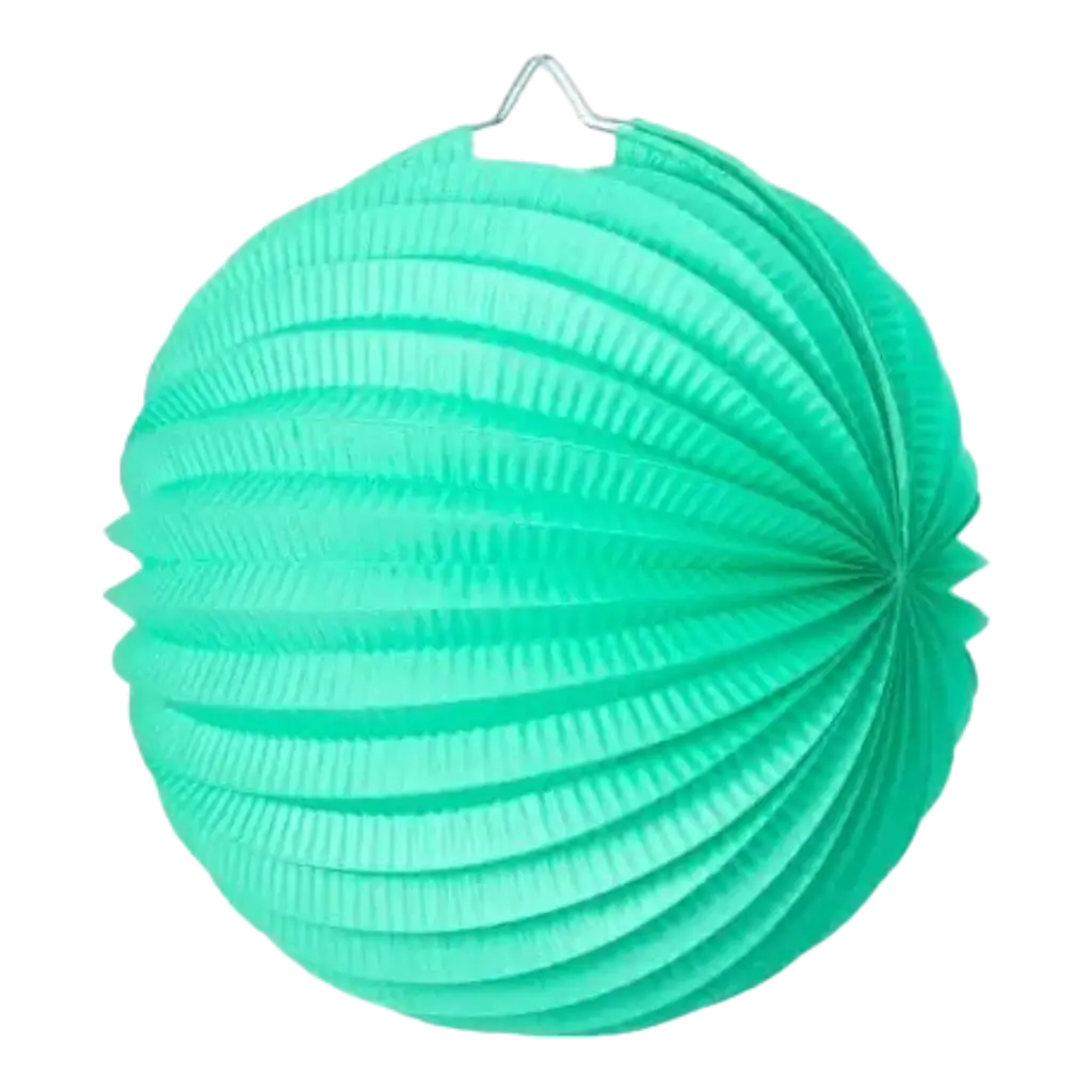 Round paper ball lantern celadon green 30cm