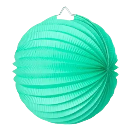 Round paper ball lantern celadon green 30cm