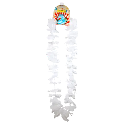 Hawaiian Flower Necklace White