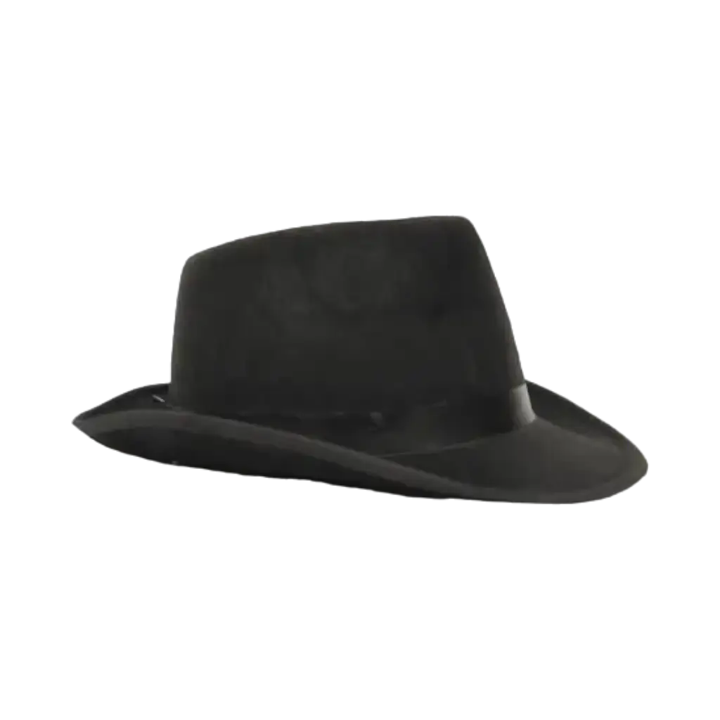 Borsalino Hat in Black Fabric