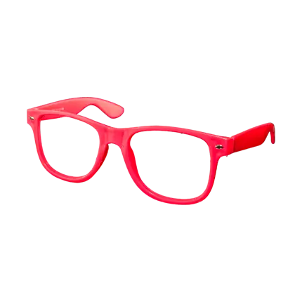 Neon Pink Glasses Without Lenses