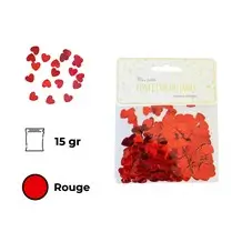 Table confetti red heart (15gr)