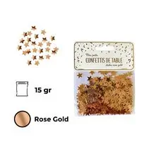 Table confetti stars pink gold (15gr)