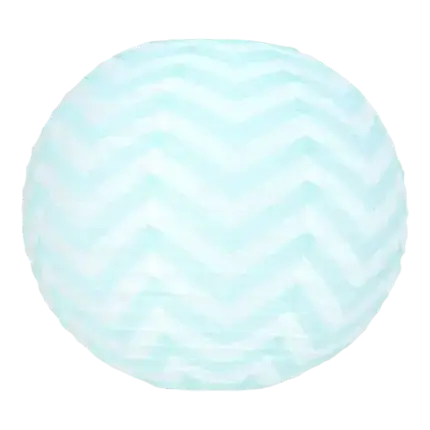 Japanese lantern blue chevrons 35cm