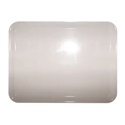 White rectangular plastic tray 50x37cm