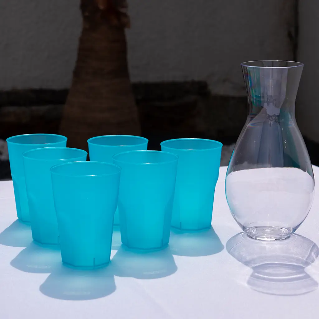 Turquoise blue cocktail glass 35cl (Set of 20)