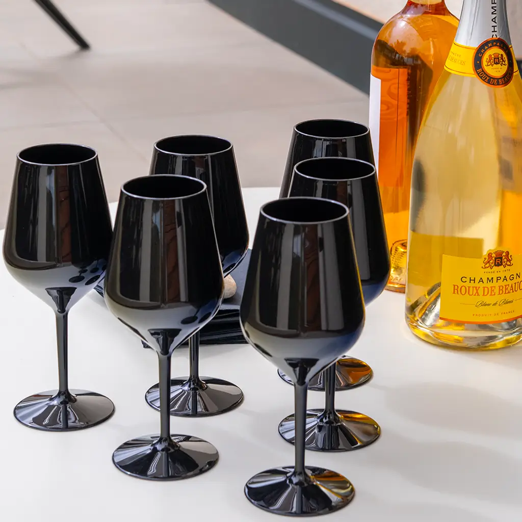 WINE COCKTAIL wine glass black 47cl (Tritan)