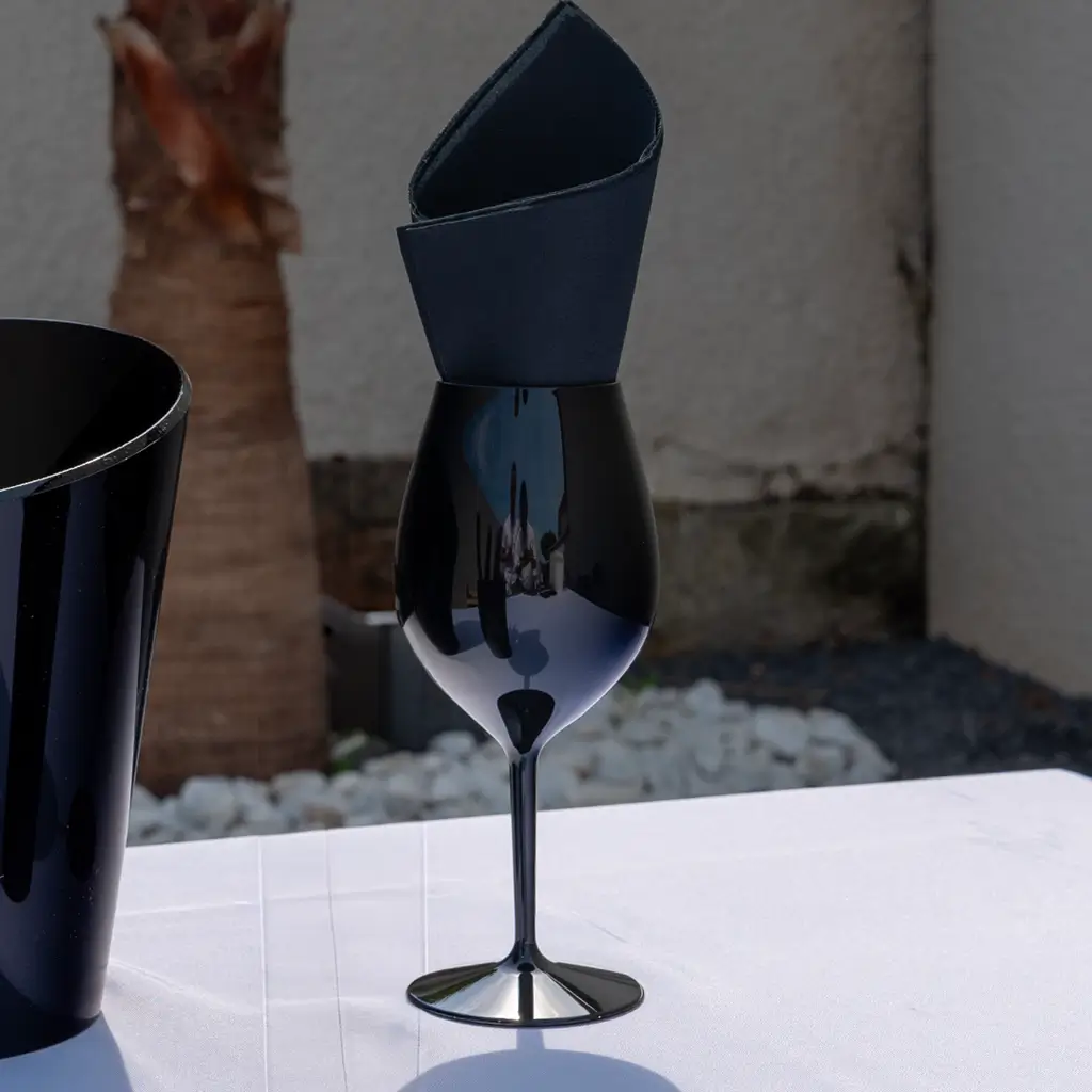 REDONE wine glass black 51cl (Tritan)