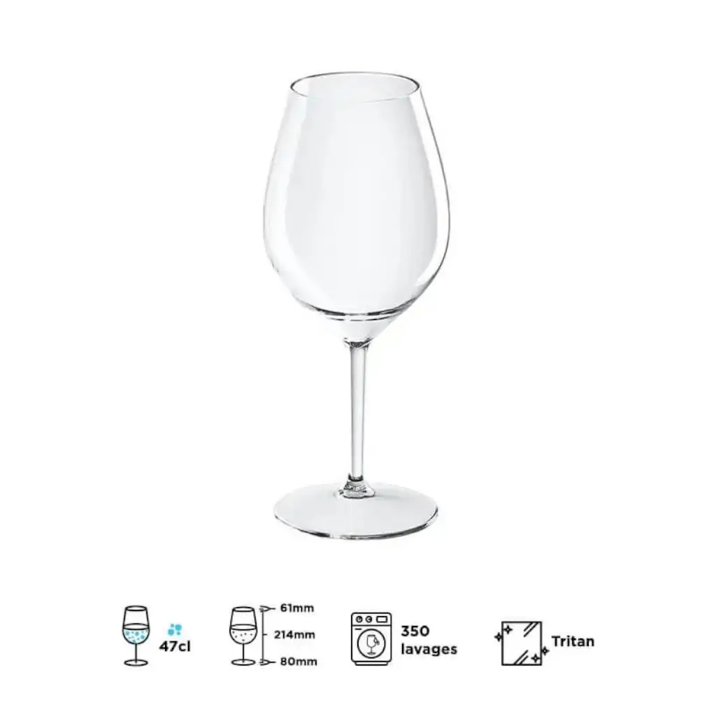 REDONE transparent wine glass 51cl (Tritan)
