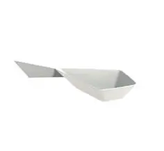 White plastic Diamond jar - Set of 30