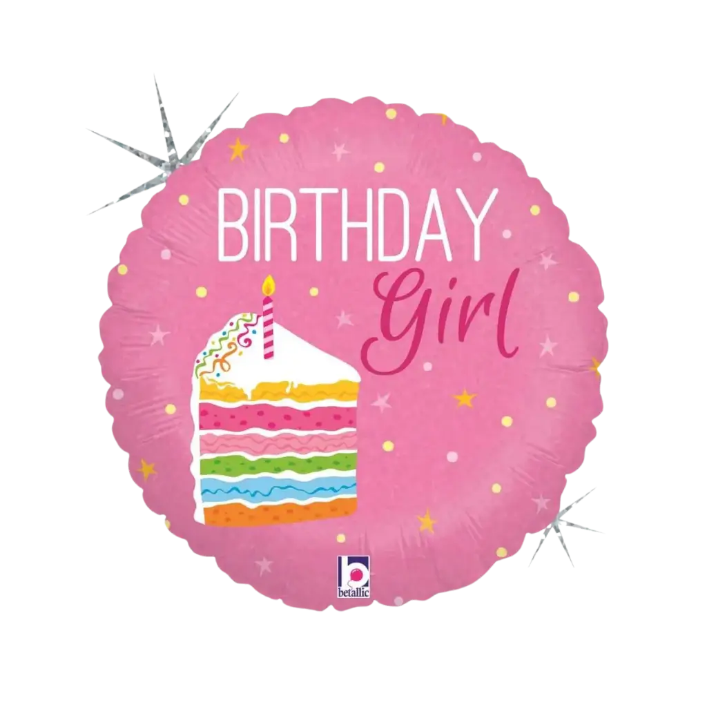 Birthday Girl balloon pink ø45cm