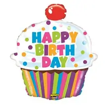 Birthday Cupcake Balloon 79cm