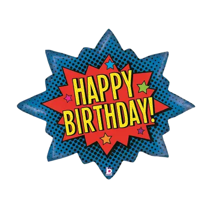 Happy birthday balloon Super Hero 89cm