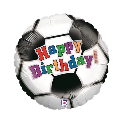 Happy Birthday Football ø45cm