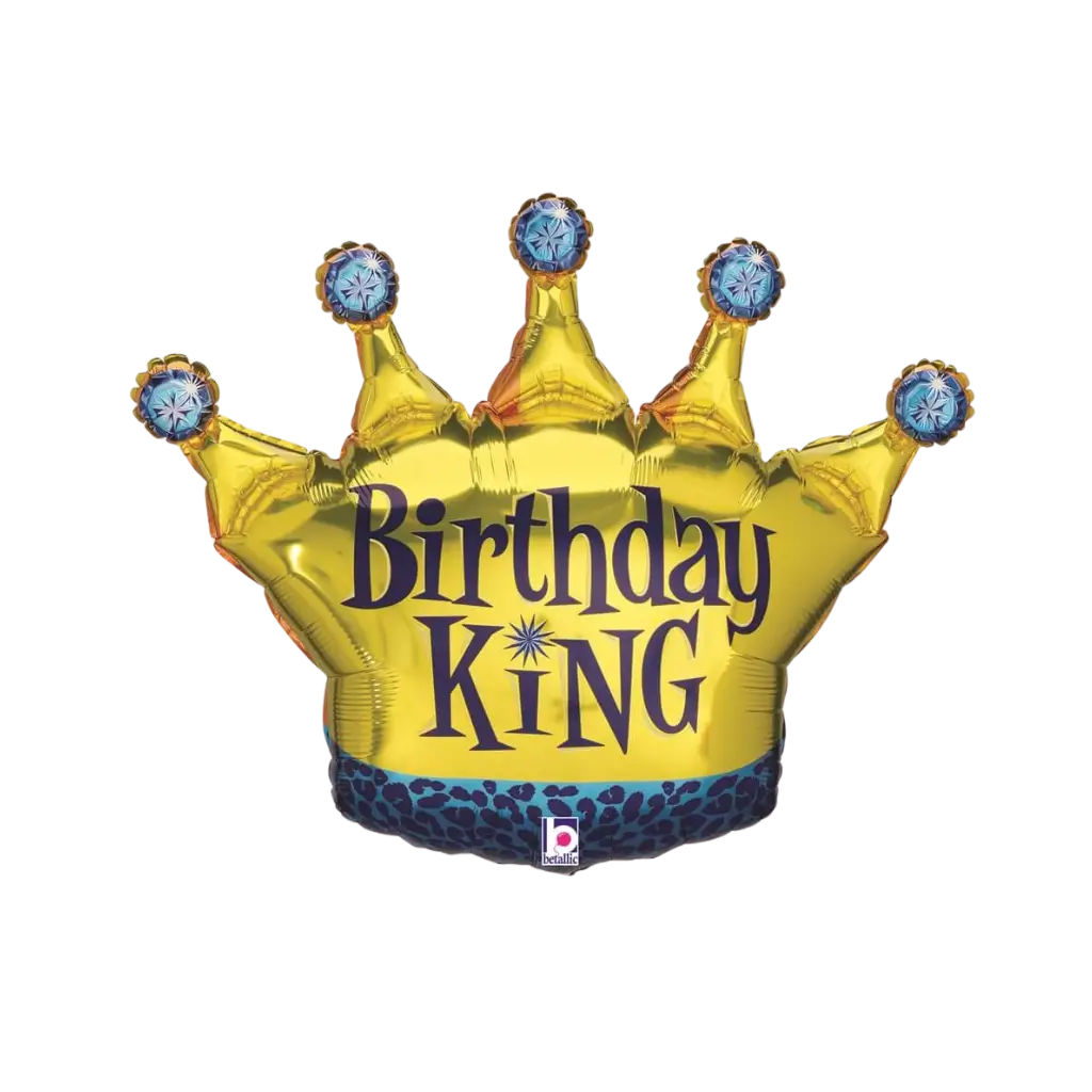 Birthday King balloon crown shape 91cm