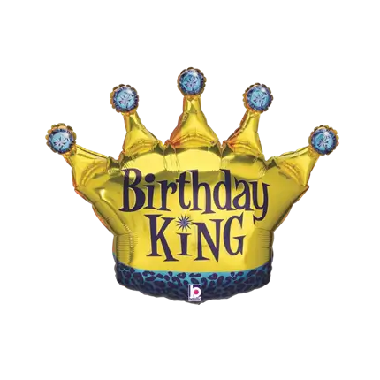 Birthday King balloon crown shape 91cm