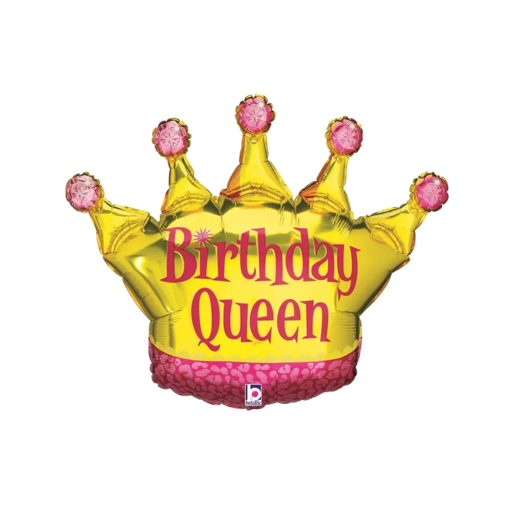 Birthday Queen balloon crown shape 91cm