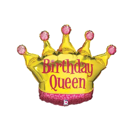 Birthday Queen balloon crown shape 91cm