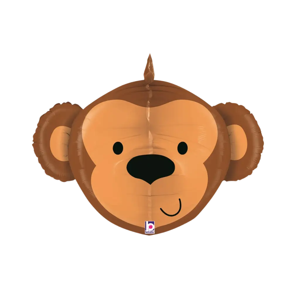 3D Monkey Head Balloon 69cm