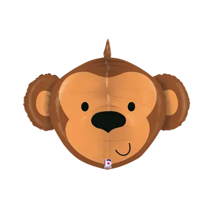 3D Monkey Head Balloon 69cm