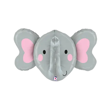 3D Elephant Head Balloon 86cm