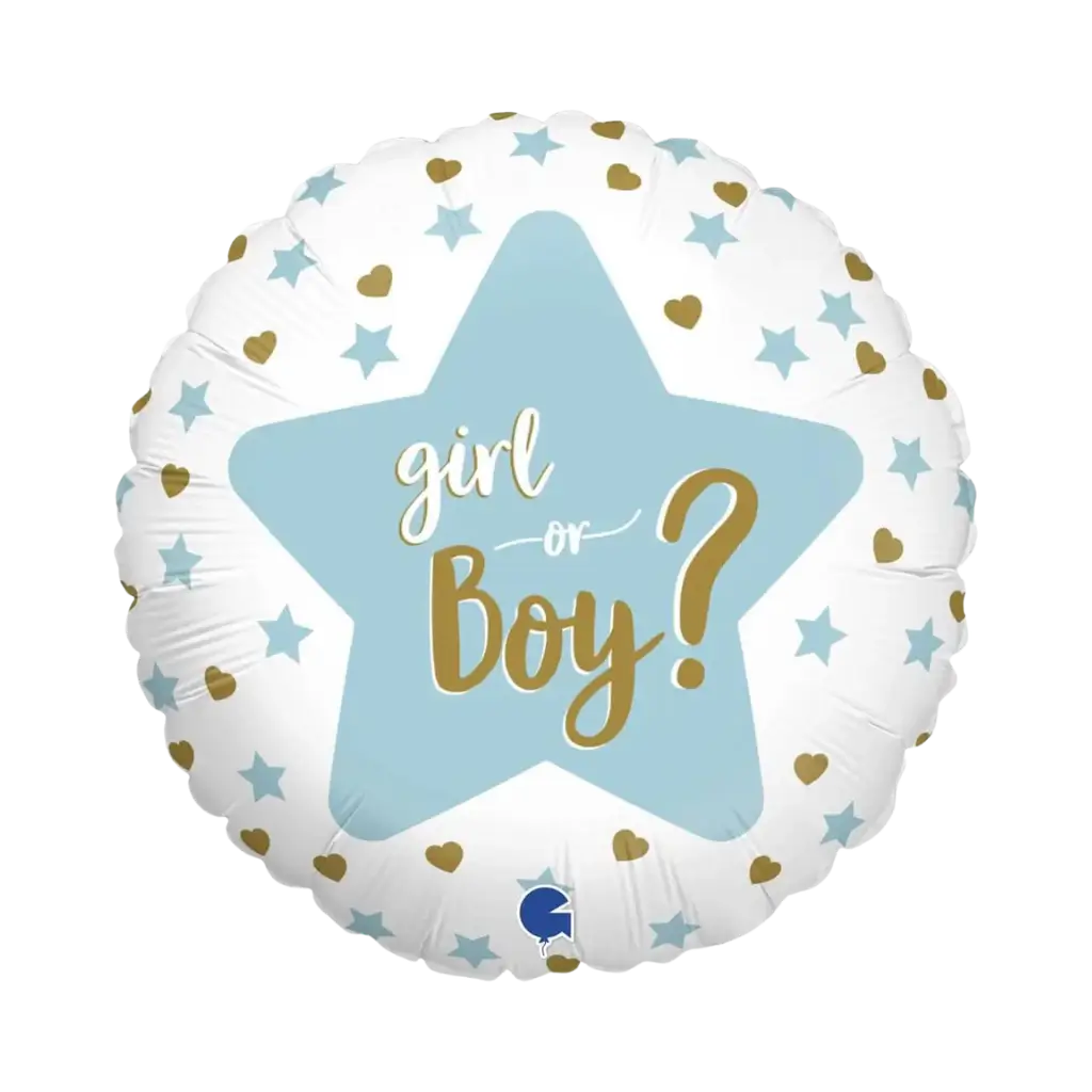 Boy or Girl Gender Reveal Balloon ø45cm