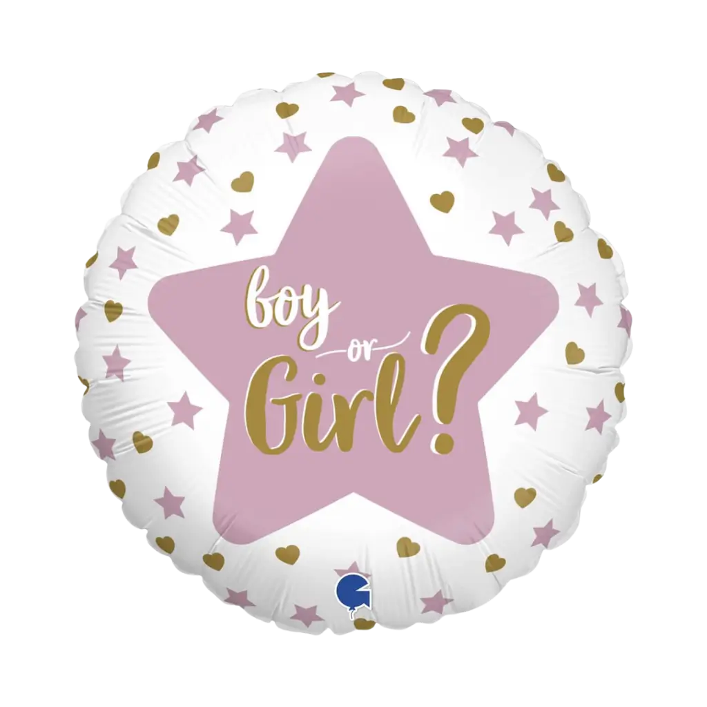 Boy or Girl Gender Reveal Balloon ø45cm