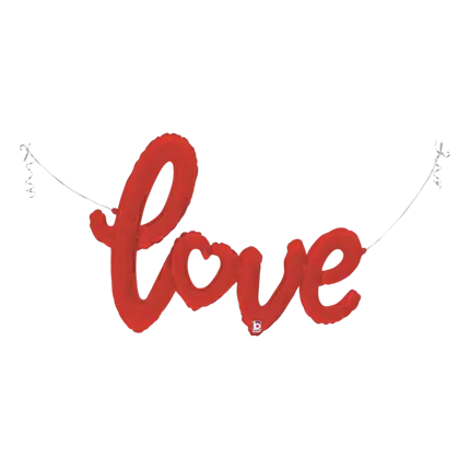 Love Script Red Balloon 119cm