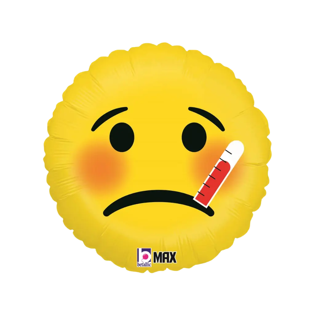 Emoji Balloon Sick ø45cm