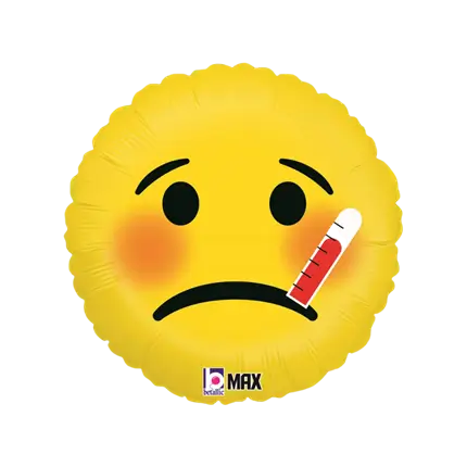 Emoji Balloon Sick ø45cm