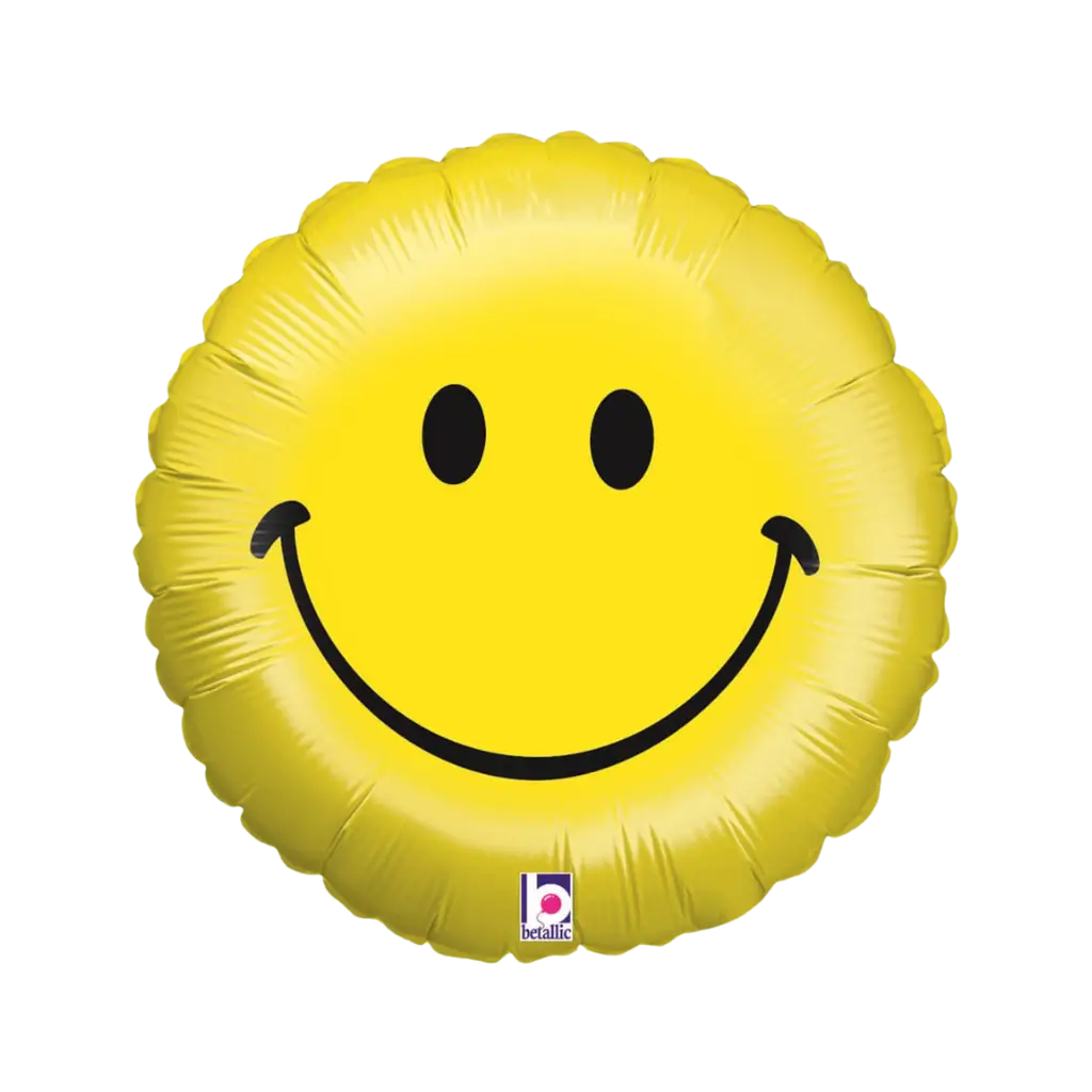 Emoji Balloon Yellow Smile ø45cm