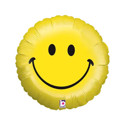 Emoji Balloon Yellow Smile ø45cm