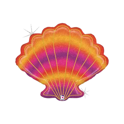 Rainbow Shell Helium Balloon 76cm