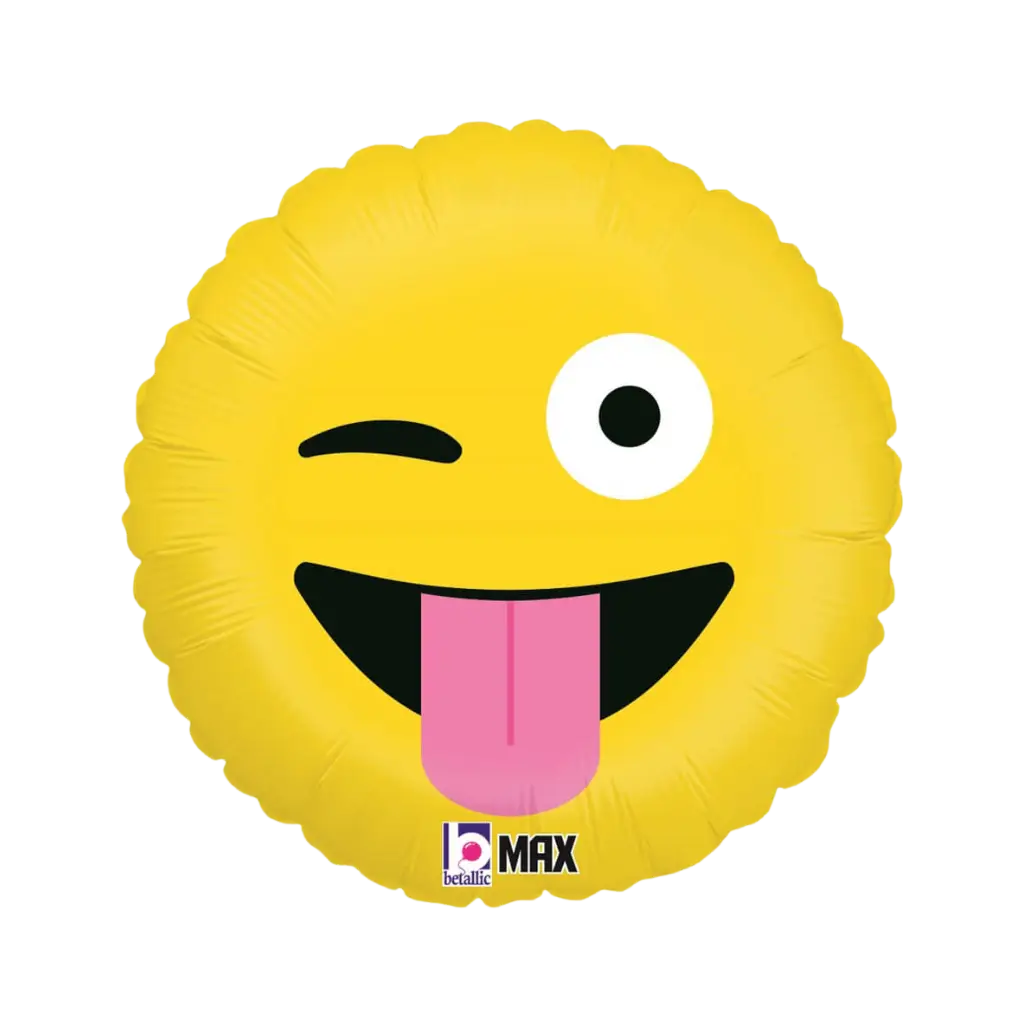 Wacky Yellow Emoji Balloon ø45cm