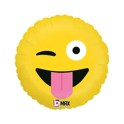 Wacky Yellow Emoji Balloon ø45cm