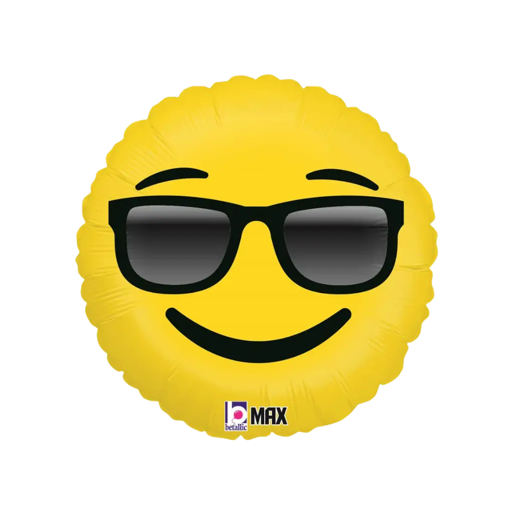 Balloon Emoji Yellow Sunglasses ø45cm