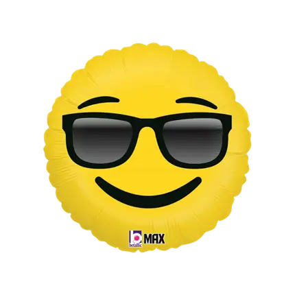 Balloon Emoji Yellow Sunglasses ø45cm