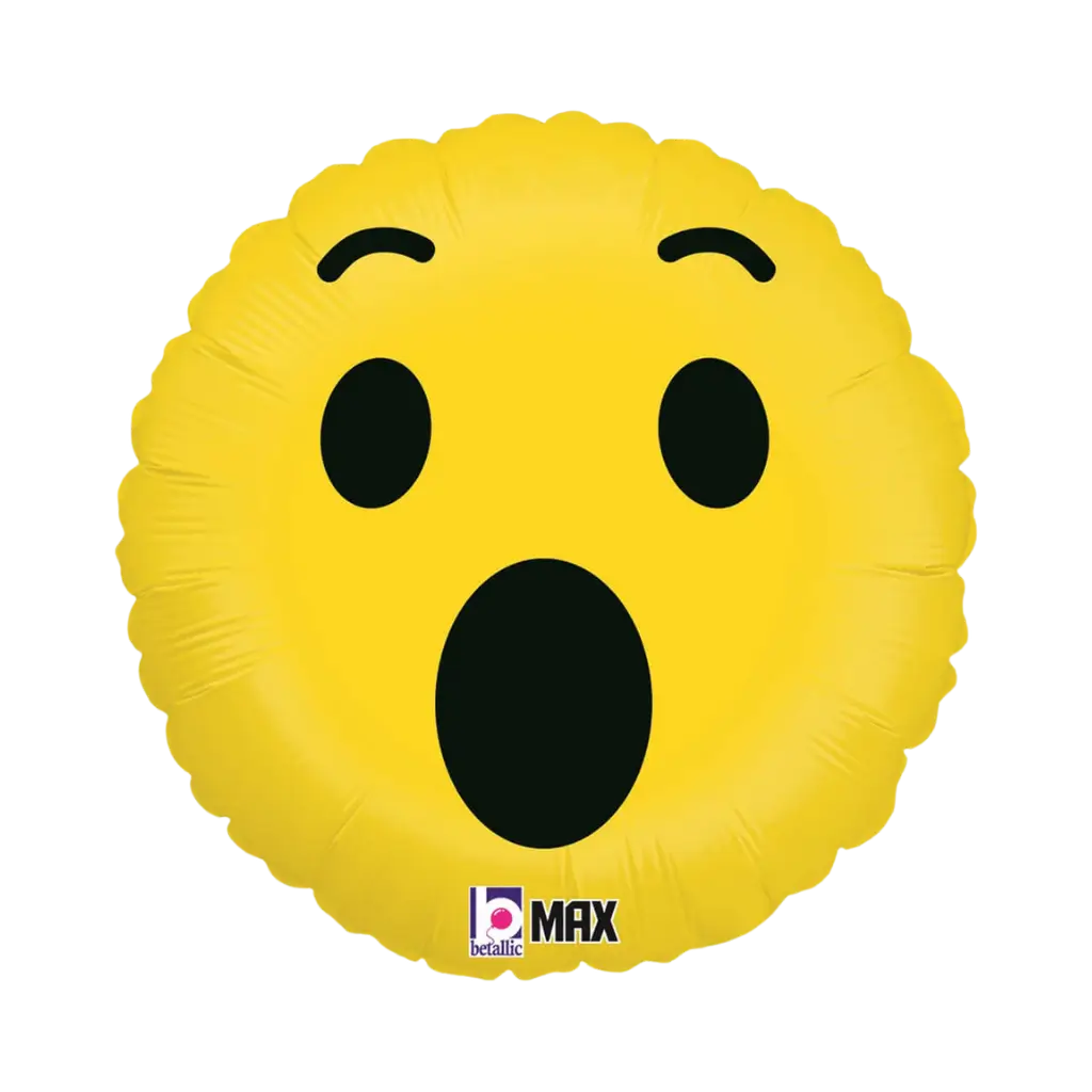 Yellow Wow Emoji Balloon ø45cm