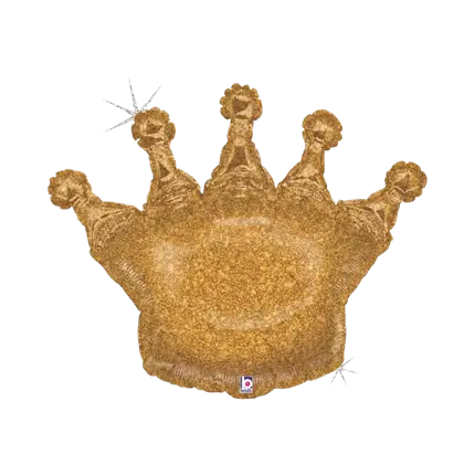 Helium Balloon Gold Crown 91cm